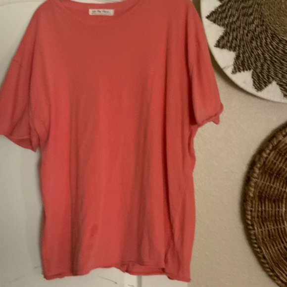 Coral T-Shirt - free people. Worn one time - Picture 1 of 3